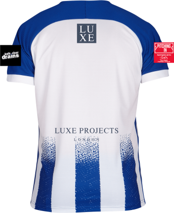Barca Short Sleeve Home Shirt (Without Back Number) White/Royal