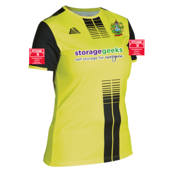 Replica Vigo Womens Shirt (Embroidered Badge) (With Back Number) Fluo Yellow/Black