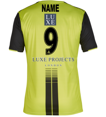Replica Vigo Shirt (Embroidered Badge) (With Back Number & Name) Fluo Yellow/Black